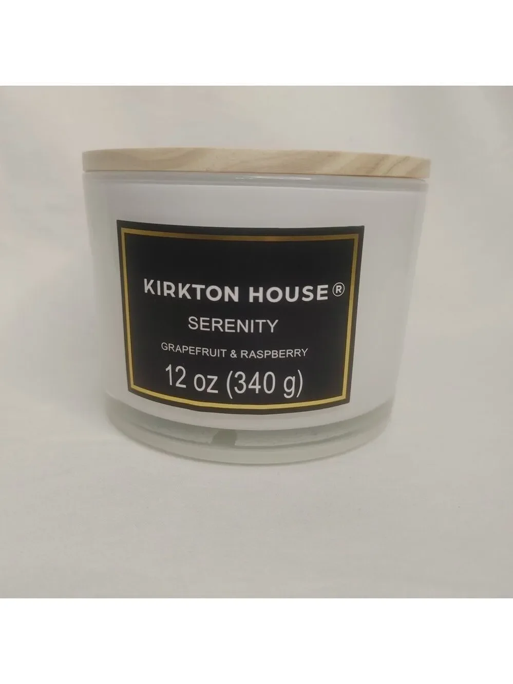 Kirkton House Serenity Grapefruit & Raspberry Calming Spa White Candle